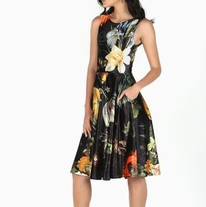 SOLD Deadly Flora Princess Midi Dress